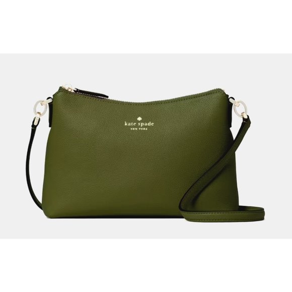 New Kate Spade Bailey Leather Crossbody bag Enchanted Green - Picture 1 of 4